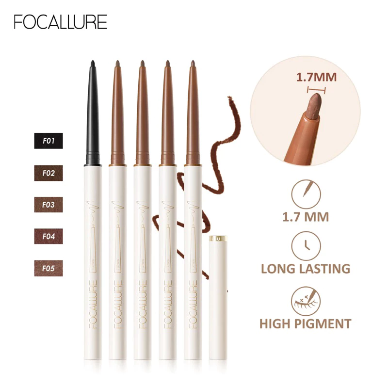 [พร้อมส่งจากไทย] Focallure ดินสออายไลเนอร์เจล เขียนง่าย หัวเรียวเล็ก ขนาด 1.7 มม.