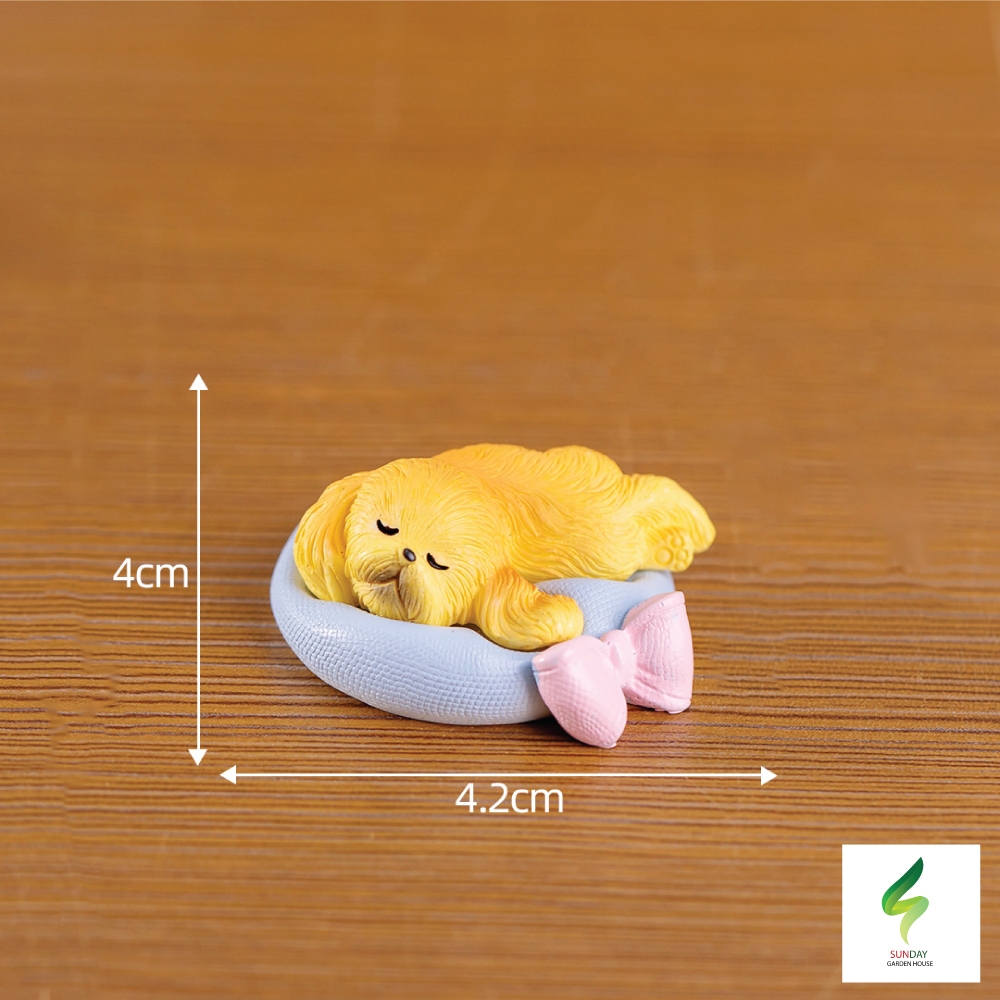 โมเดลสัตว์นอน – แมว หมู หมา กระต่าย น่ารัก สำหรับตกแต่งสวน ตกแต่งบ้าน คอนโซลรถยนต์ อื่นๆ สวยมากก ราคา ถูกที่สุด ดีลบีเคเค แกลเลอรีภาพที่ 5