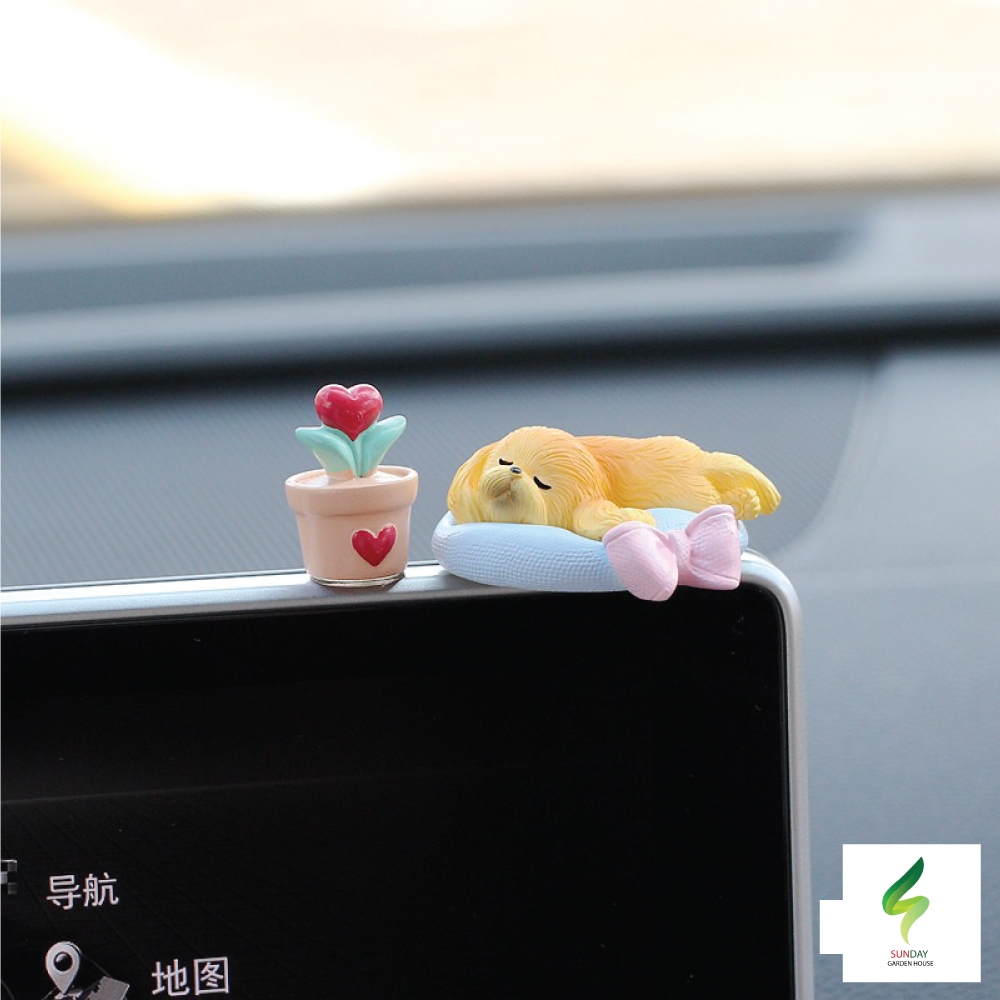 โมเดลสัตว์นอน – แมว หมู หมา กระต่าย น่ารัก สำหรับตกแต่งสวน ตกแต่งบ้าน คอนโซลรถยนต์ อื่นๆ สวยมากก ราคา ถูกที่สุด ดีลบีเคเค แกลเลอรีภาพที่ 4