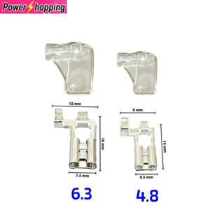 หางปลาเปลือยแบบเสียบ ขนาด6.3มม. 4.8มม. หนา0.4มม. แบบงอ90 ทอง…