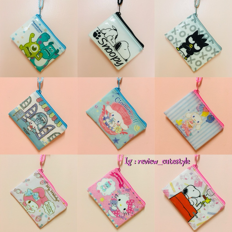 ‼️พร้อมส่ง‼️กระเป๋าตังค์ลาย Sanrio ใส่เหรียญ/ใส่แบงค์ได้