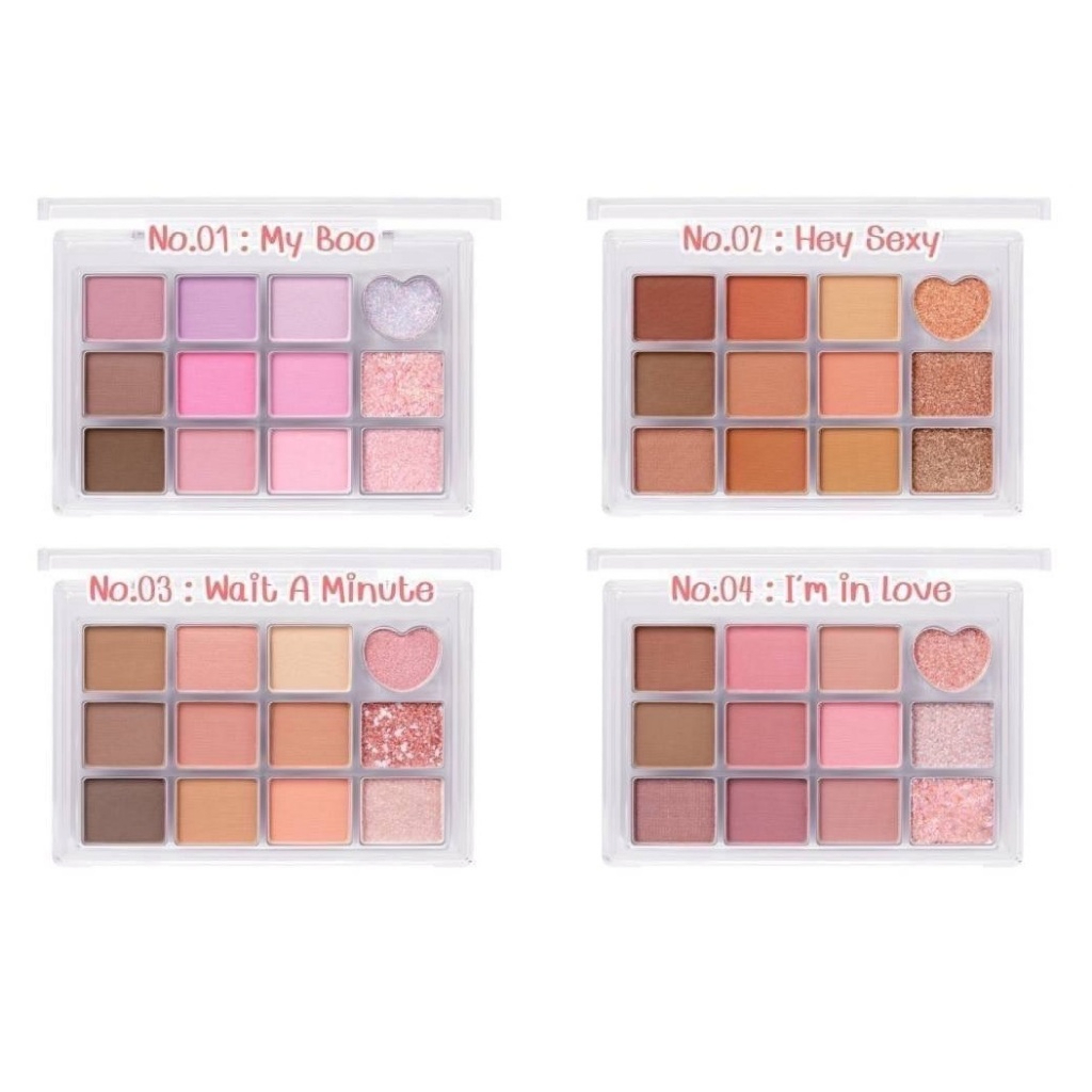 ซื้อ OD2019 ODBO REAL HEART COLORS EYE PALETTE