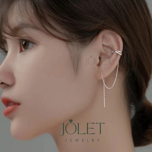 jolet ต่างหูเงินเเท้92.5%แฟชั่นสไตล์เกาหลี