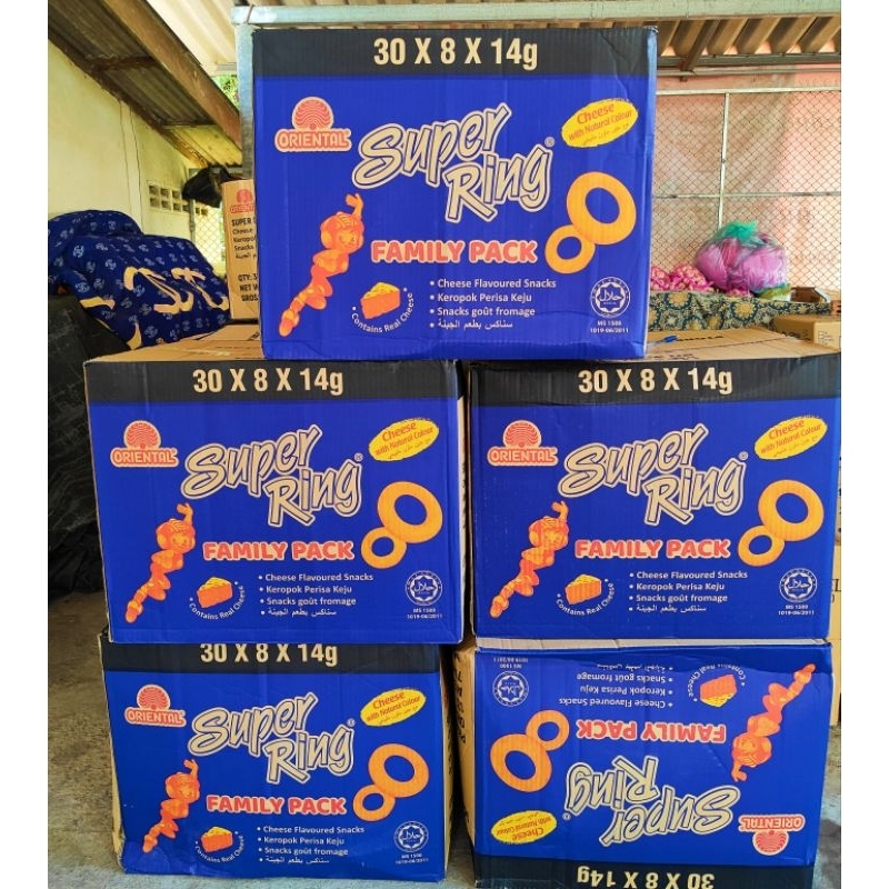 สั่งออเดอร์ละ1ลังนะคะsuper ring cheese 1 ลัง 30 ถุงใหญ่EXP:28/2/2027