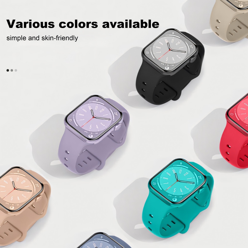 Smart watch Ultra series 9 8 6 5 7 2 4 3 1se สายนาฬิกาซิลิโคนอ่อนนุ่ม 49mm45mm42mm44mm38mm40mm41mm