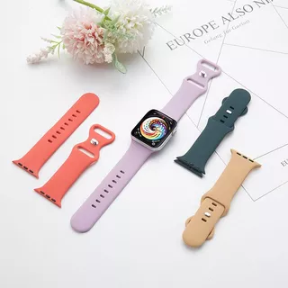 สายนาฬิกาซิลิโคนเหลว a-pple Watch Ultra 49mm45mm44mm42mm สายนาฬิกาสีทึบiWatch S11 10 9 8 7 6 SE 4 5 2 1 3, 38mm40mm41mm