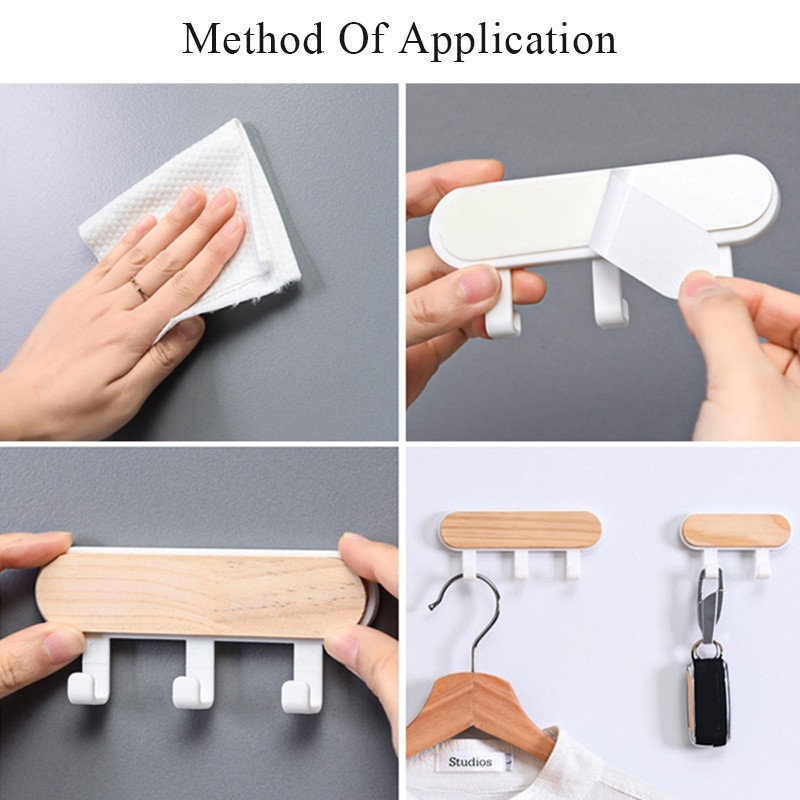 ตะขอแขวนผนัง ที่แขวนอเนกประสงค์ ไม่ต้องเจาะ ติดง่าย - รูปที่ 6