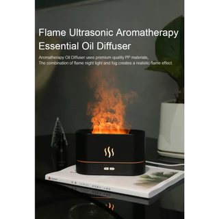 Goose Hours เครื่องเพิ่มความชื้น Flame Diffuser Humidifier 180 ML, Aromatherapy, USB Charging