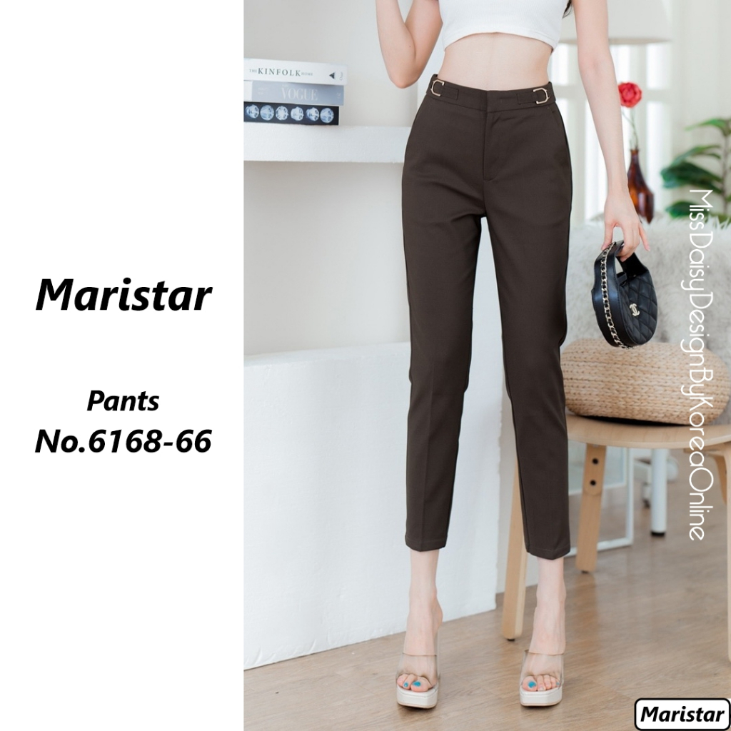 Maristar กางเกงขายาว 9 ส่วน ​No.6168 ผ้า Double Poplin (Spandex)