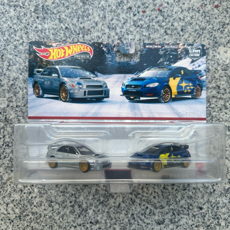 รถเหล็ก Hotwheels แพ็คคู่ Subaru Impreza WRX, WRX STi