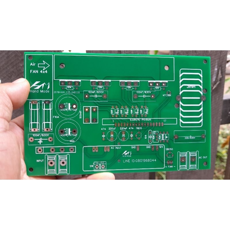 แผ่น PCB inverter. high-volt pure sine wave