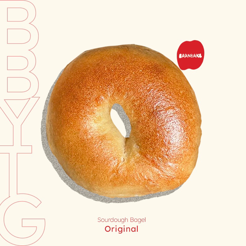 Sourdough Bagel (Plain) เบเกิลยีสต์ธรรมชาติ มีราคาขายส่ง