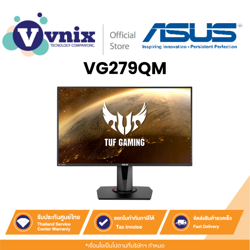 Asus TUF Gaming VG279QM Gaming Monitor HDR – 27 inch FullHD (1920 x 1080) By Vnix Group