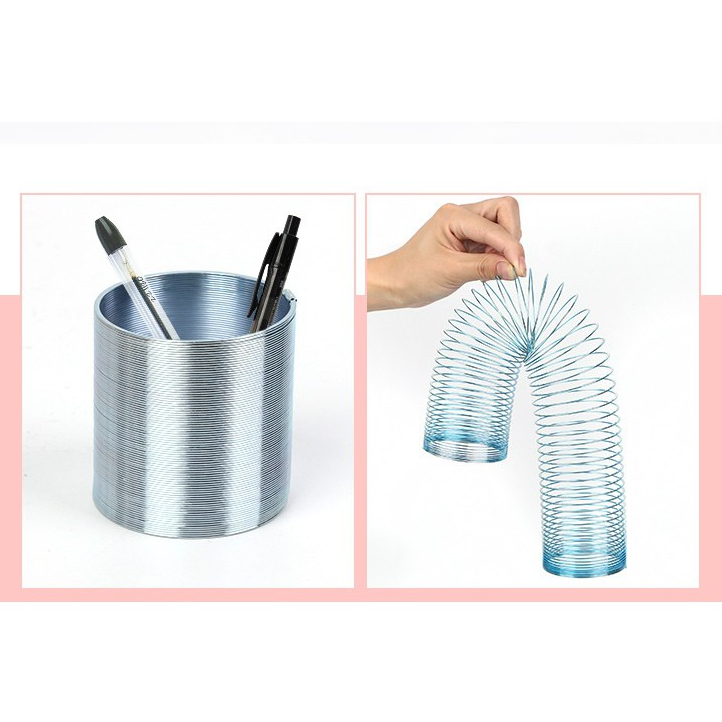 Slinky สปริง สลิงกี้ โลหะ ของเล่นสมัยเด็ก ของเล่นคลาสสิก ย้อนยุค  ของขวัญ metal slinky พร้อมจัดส่งจาก กทม Toys Games