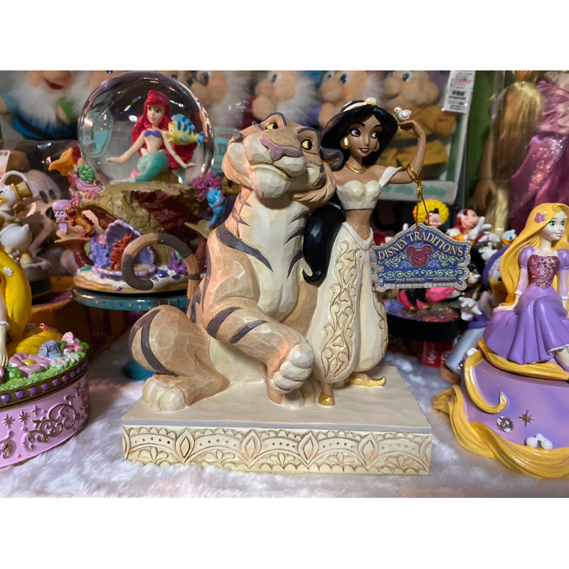 Disney Traditions Wondrous Wishes Jasmine &amp; Rajah Jim Shore Figure ขายเท