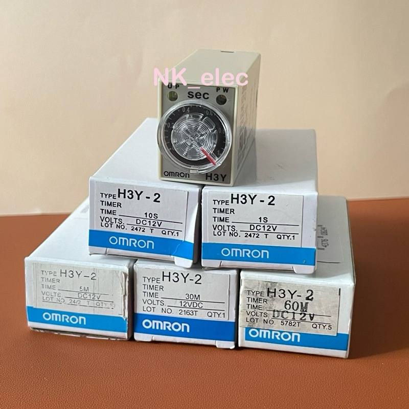 H3Y-2 12VDC JAPAN🇯🇵 TIMER 1S / 5S / 10S / 30S / 5M / 30M / 60M