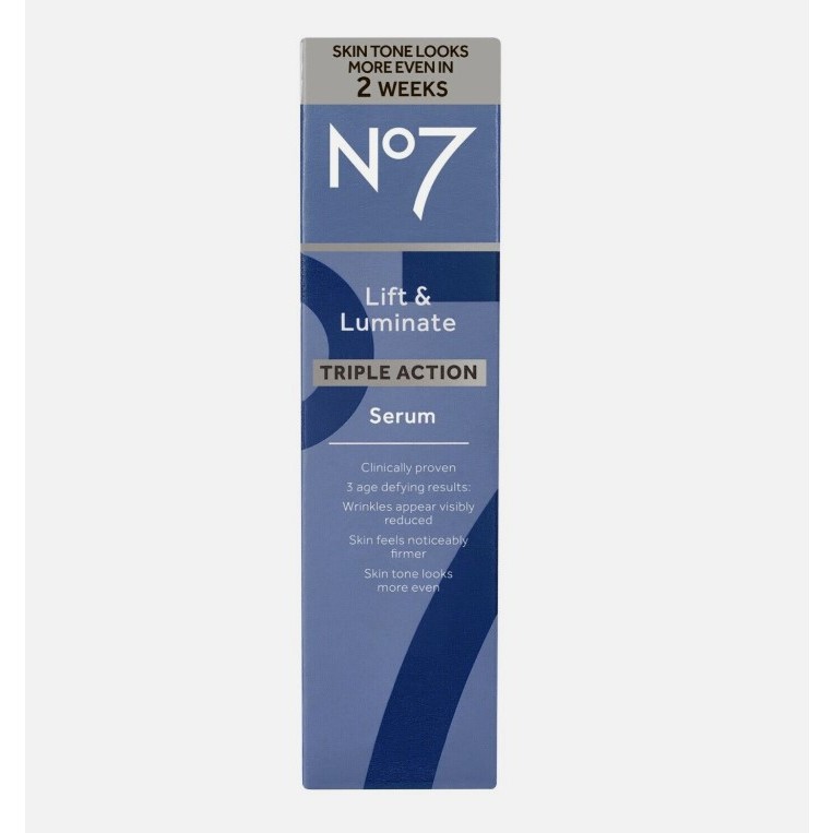 No7 Lift & Luminate Triple Action Face Serum with Matrixyl 3000 Plus Collagen Peptides 50 มล