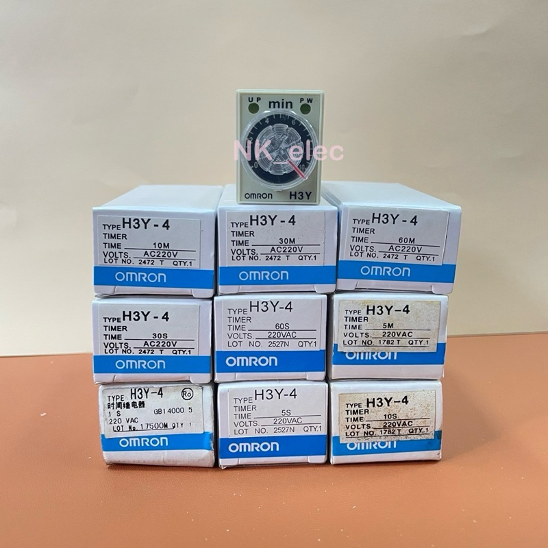 H3Y-4 220VAC JAPAN🇯🇵 TIMER 1S / 5S / 10S / 30S / 60S / 5M / 10M / 30M / 60M พร้อมส่ง🇹🇭