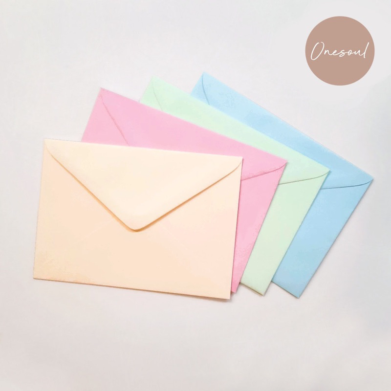 ONESOUL | ซองใส่การ์ดงานแต่ง งานบวช หรือโอกาสอื่น ๆ ขนาด 4x6 นิ้ว และขนาด 5x7 นิ้ว 50 ซอง / แพค