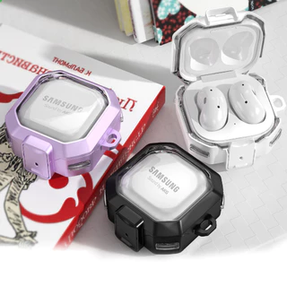 เคส Samsung buds live /pro/2/2pro/FE/Buds Core คลิปล็อค ป้องกันหาย โปรงใส พร้อมที่คล้อง (Model.9)