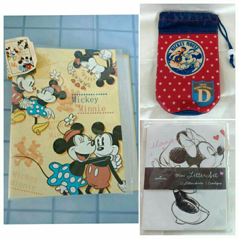 สินค้า อัลบั้มรูป กระเป๋า​ผ้า​ ซองจดหมาย​ ผ้าเช็ด​หน้า​ Disney Mickey Mouse สินค้าญี่ปุ่นมือสอง