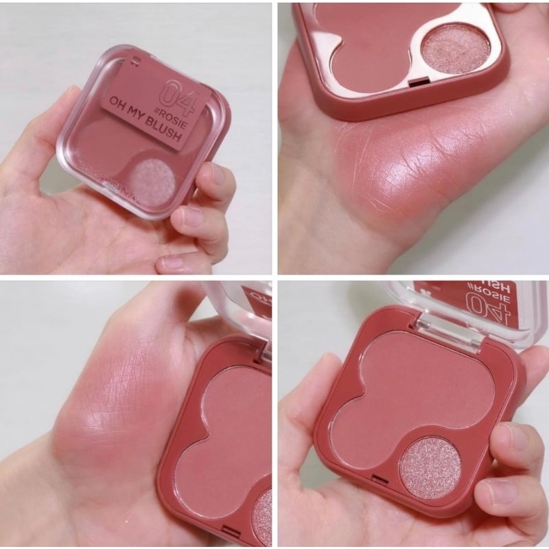 บลัชออน 2P ROSIE สีนี้น่ารักมากๆ สีชมพูกลีบกุหลาบ ออกชมพูตุ่นๆ โทนสีสุภาพ น่ารักสดใส