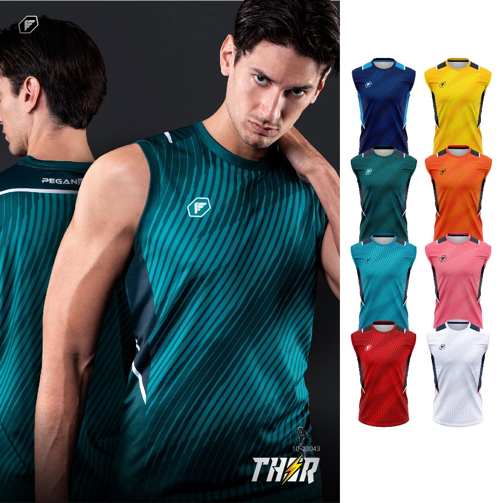 PEGAN 10-23043 เสื้อแขนกุดพิมพ์ลาย