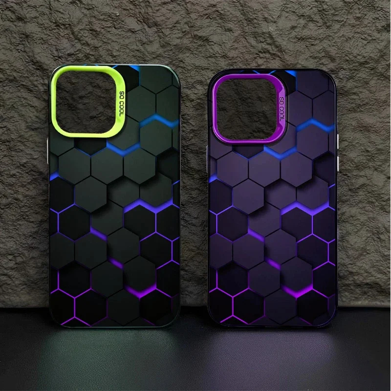 3D รังผึ้ง เคส ไอโฟน for iphone 14 15 13 12 11 pro max โปร แม็กซ์#5