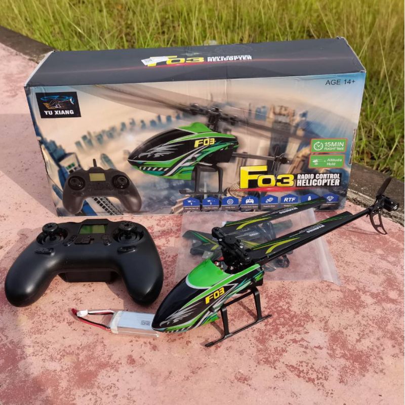 YU XIANG F03 HELICOPTER RC 4CH 2.4GHZ เฮลิคอปเตอร์บังคับวิทยุ รุ่น F03 ชุดพร้อมเล่น
