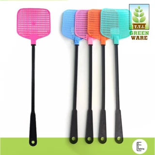 ไม้ตีแมลงวันพลาสติก (สุ่มคละสี) Greenware GW-838 ไม้ตียุง ไล่แมงวัน อุปกรณ์ไล่แมลง ไม้ตบ