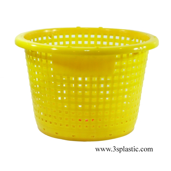 1.8 kg. ตะกร้ากลม เกรดอุตสาหกรรม บรรจุ40kg. กว้าง53.5 สูง38 cm มีรูระบายน้ำ รอบด้าน ระบายน้ำเร็ว - รูปที่ 4