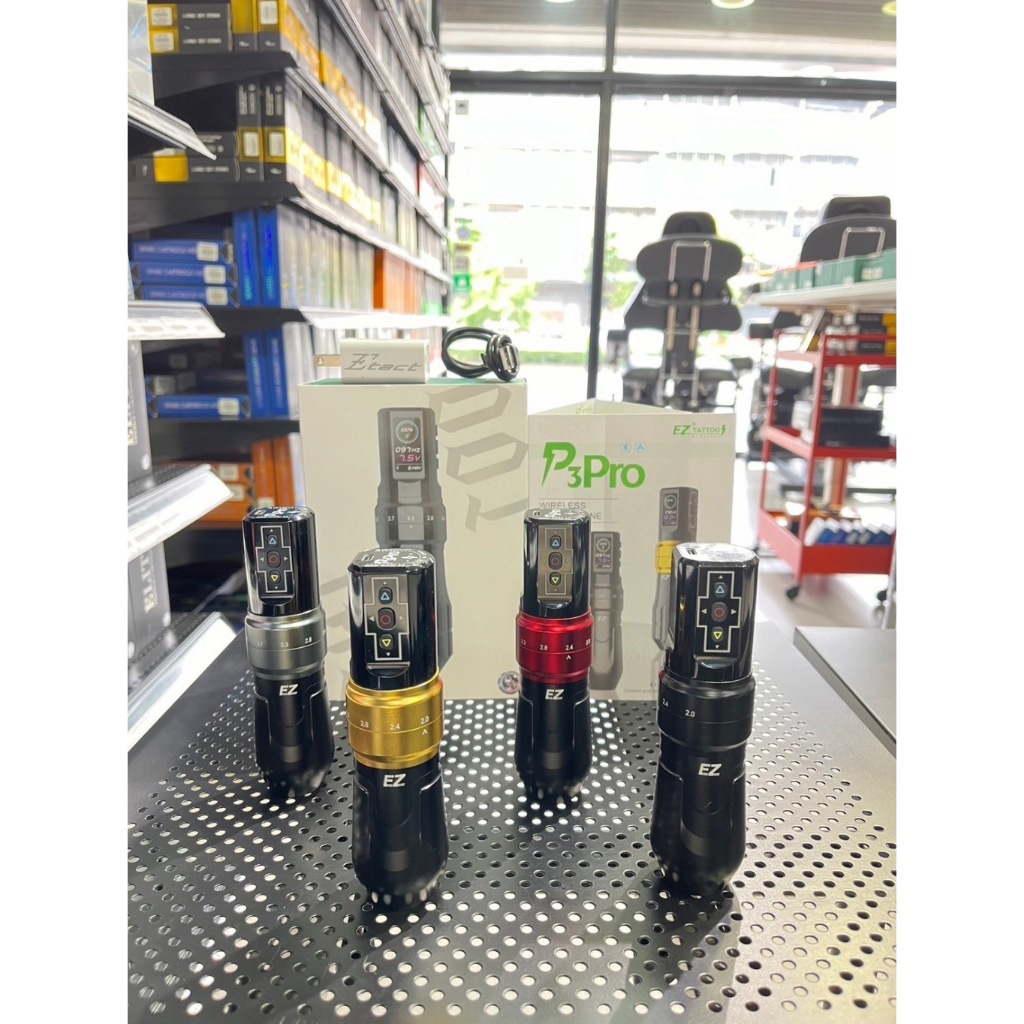เครื่องปากกาไร้สายEZ P3 Pro Wireless Battery Tattoo Pen Machine รุ่น 1 แบต ราคา ถูกที่สุด ดีลบีเคเค