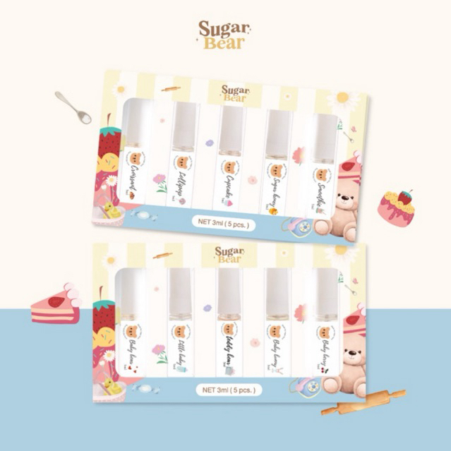 —🧸🎀 SUGAR BEAR :: (18 กลิ่น) เทสเตอร์น้ำหอมกลิ่นแป้งเด็ก ขนม ดอกไม้ ขนาด 3ml