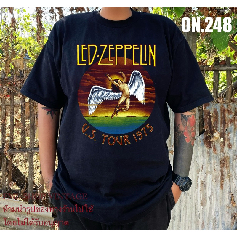 LED-ZEPPELIN👕เสื้อยืดมือสองงานใหม่บูทเลทรับประกันสุ่มงานป้ายทุกตัว💯