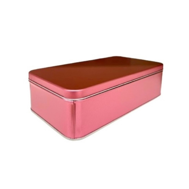 กล่องเหล็ก สีชมพู สำหรับขนมไหว้พระจันทร์ 4 ชิ้น หยกออนไลน์