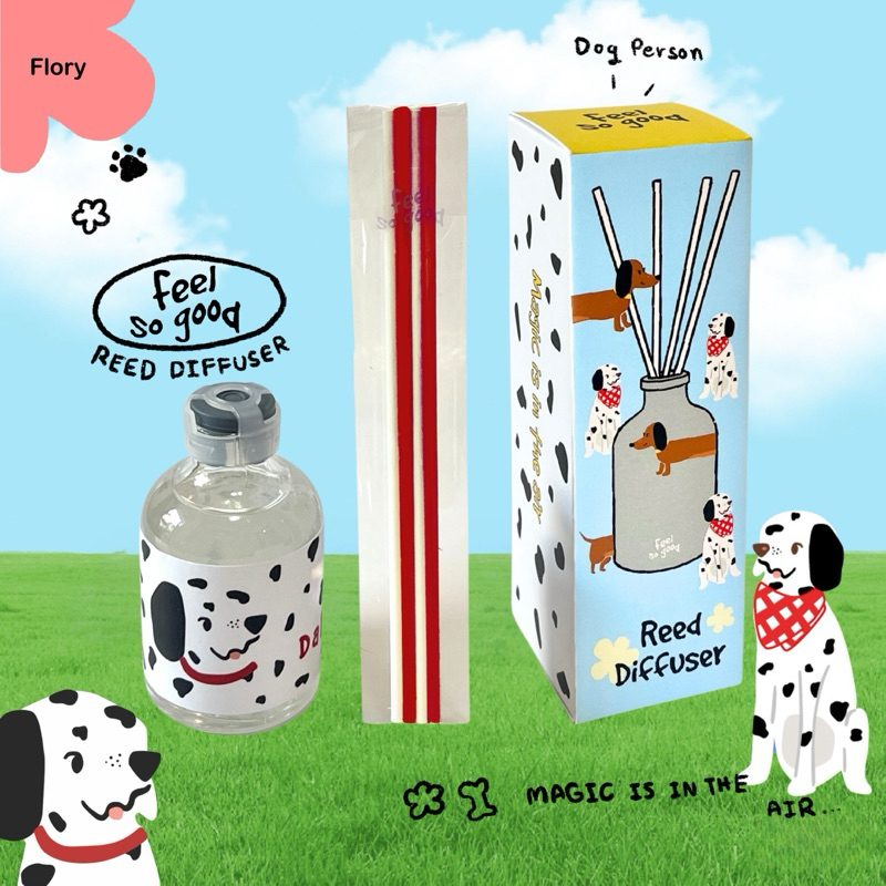 🐾💐Dalmatian REED DIFFUSER scent Flory ก้านหอมคุณภาพดี หอมกระจายทั่วห้อง
