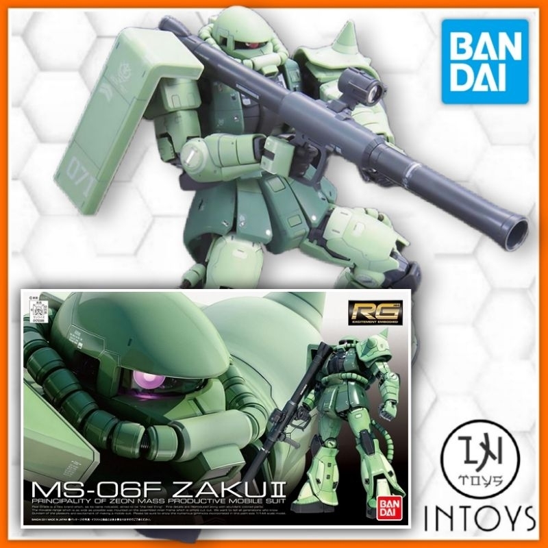 BANDAI - (RG) 1/144 MS-06F ZAKU II (Gunpla / Gundam Plastic​ Kits) @ INTOYS​ KORAT