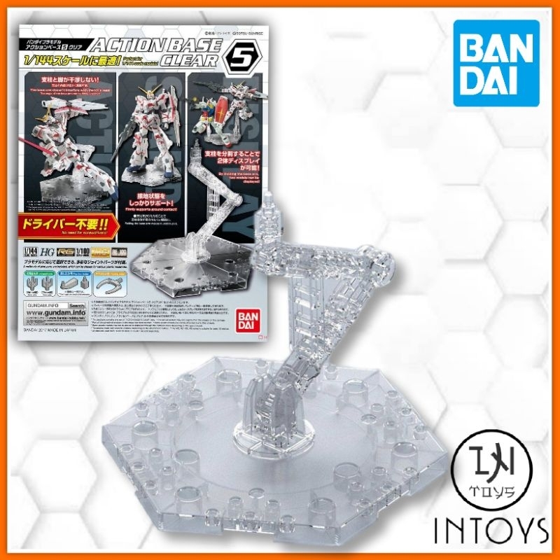 BANDAI - Action Base 5 Clear​ (Display) ( HG-RG 1/144 / SD ) ( Gunpla / Gundam Plastic Kits)
