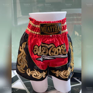 (พร้อมส่ง) กางเกงมวยไทย(Muaythai)🥊รุ่นปักลายไทยข้าง งานดี ใส่เล่นกีฬา ต่อยมวย ออกกำลังกาย เข้าธีม