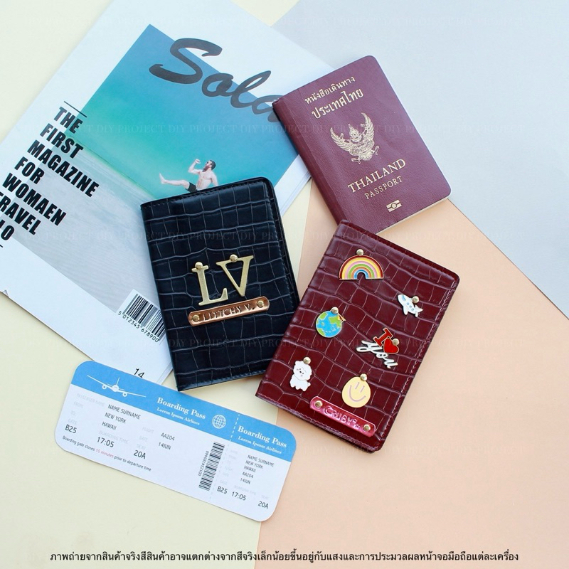 CROC LIMITED📍พร้อมส่ง📍 เกาหลี เกาใจ ปกใส่พาสปอร์ต ซองใส่พาสปอร์ต ลายลิมิเต็ด พร้อมช่องใส่บัตร 4 ช่อง passport cover