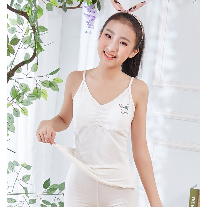เสื้อซับในเด็กผู้หญิง ผ้าคอตตอนแท้ มีฟองน้ำซับหน้าอก เกรดแบรนด์ มีหลายไซด์