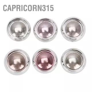 ผงขัดสีทอง 6 กล่องขาว ผงขัดเล็บ 6 สี เงานาน สวยวิ้งเลย เกรด premium นะคะ