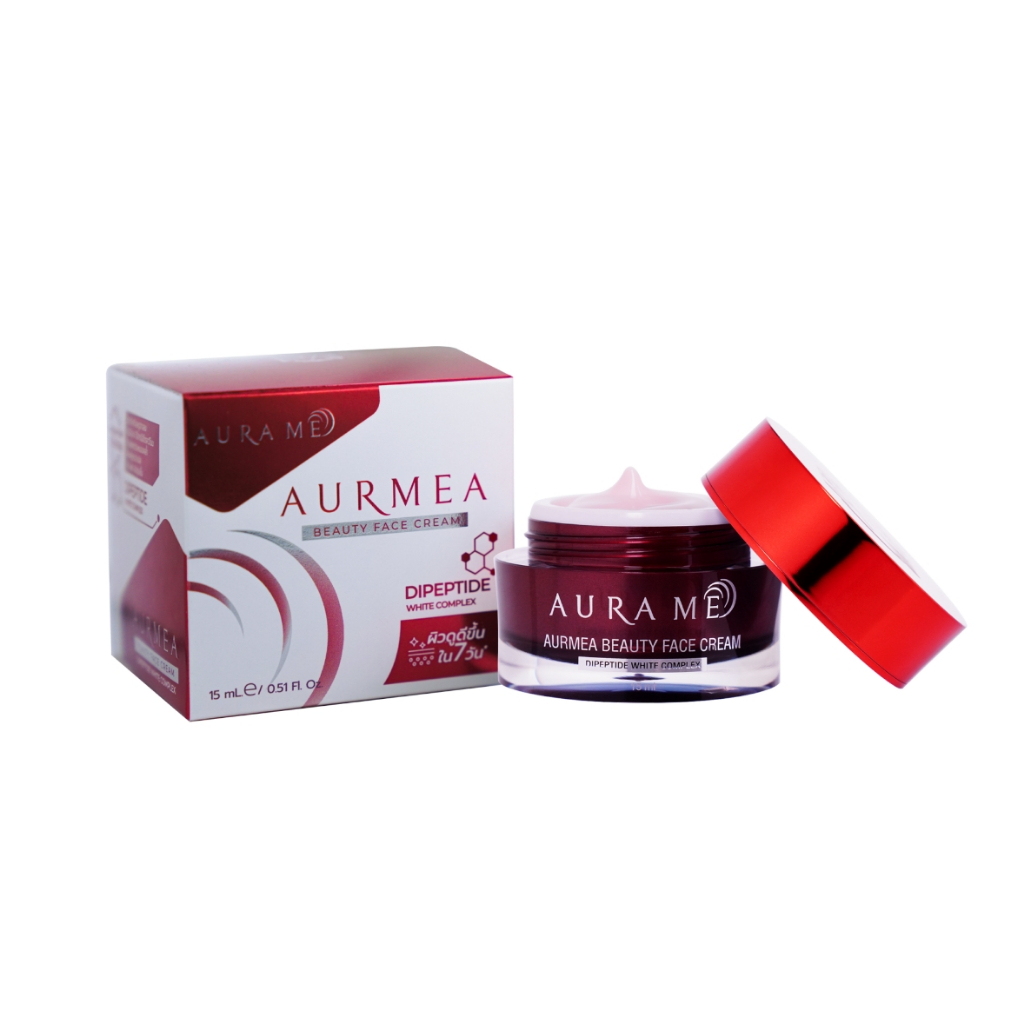 1 กระปุก ครีมเคลียร์ฝ้า AURA ME AURMEA Beauty Face Cream 15 ml