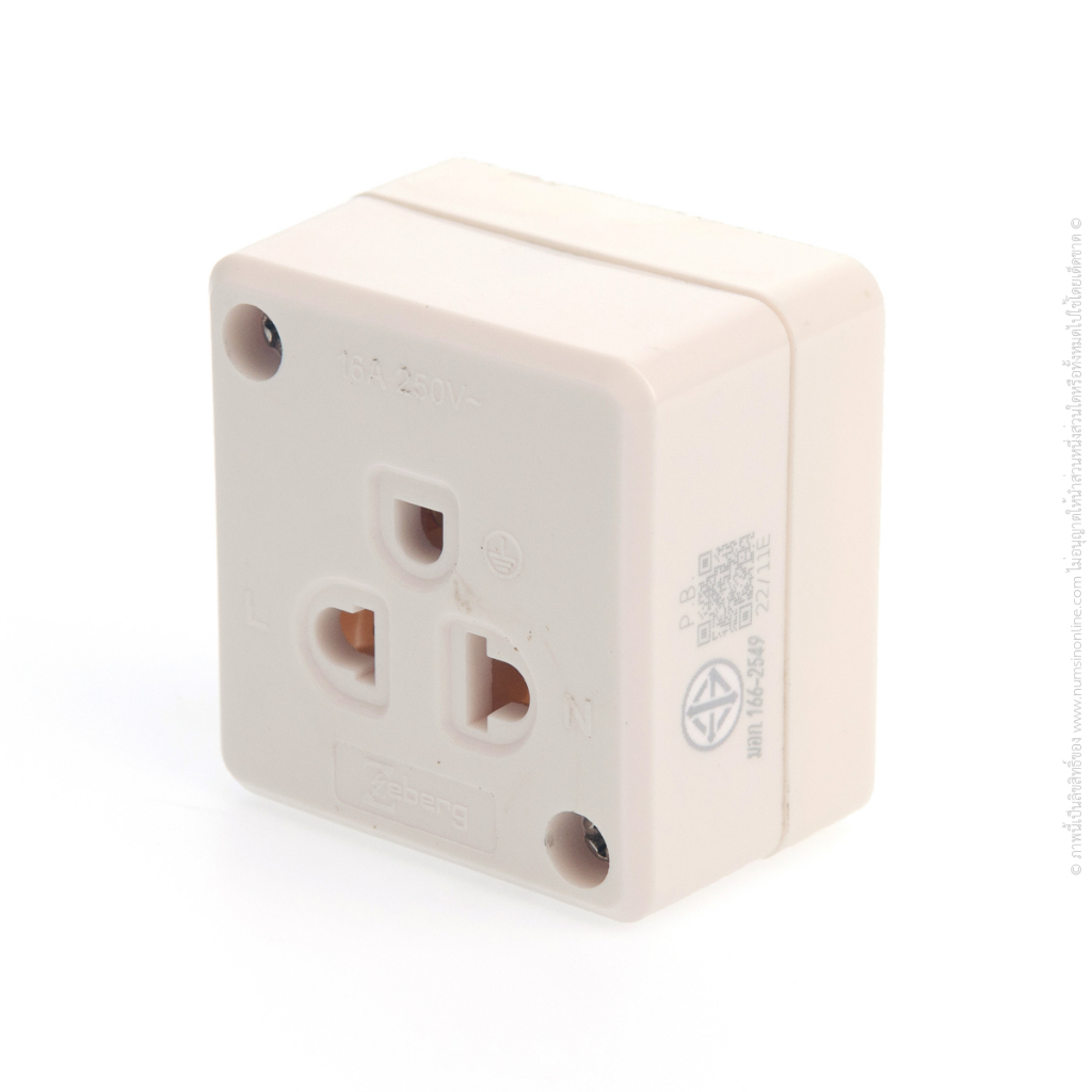 ปลั๊กลอย 1 ที่มีกราวด์ ZEBERG ZBG02