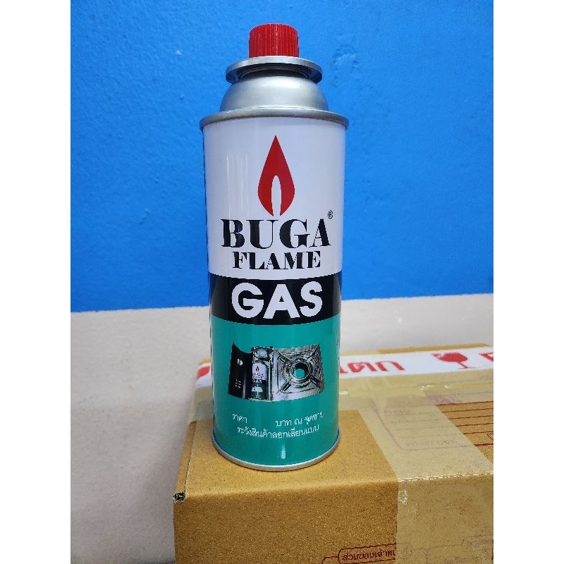 [1 กระป๋อง] แก๊สกระป๋อง แก๊สเตาปิคนิค BUGA FLAM มี มอก.974-2533 เจ้าเดียวในประเทศไทย