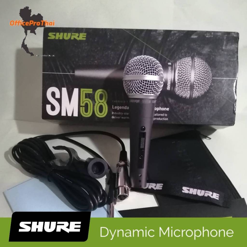 Shure SM58 ไมโครโฟน แบบมีสาย สําหรับคาราโอเกะ