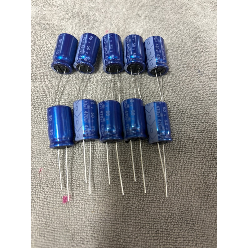 C470uf/50vยี่ห้อELNA85cจำนวน10ตัว
