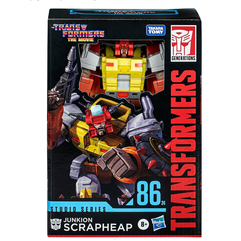 Transformers Toys Studio Series Voyager The Movie 86-24 Junkion Scrapheap, ฟิกเกอร์แปลงร่างขนาด 6.5 นิ้ว