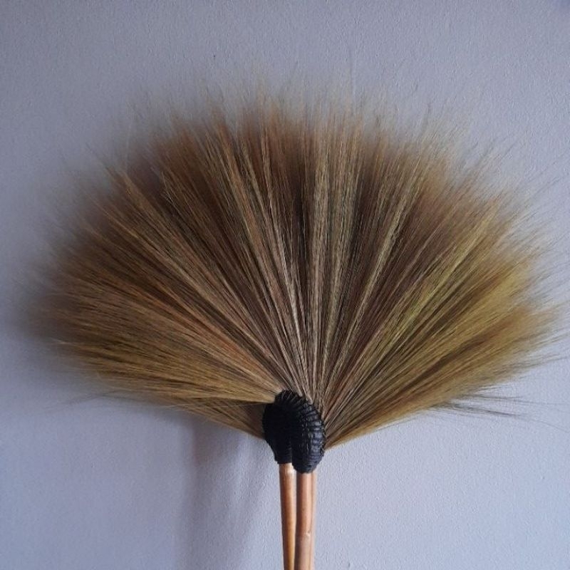 OTOP ไม้กวาดดอกหญ้า หนาพิเศษ ติดแน่น ไม่หลุด กาวอย่างดี  ไม้กวาด กวาด