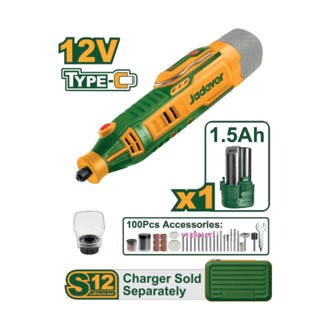 JADEVER ชุดเครื่องเจียรแม่พิมพ์ 12V รุ่น JDRY1M121